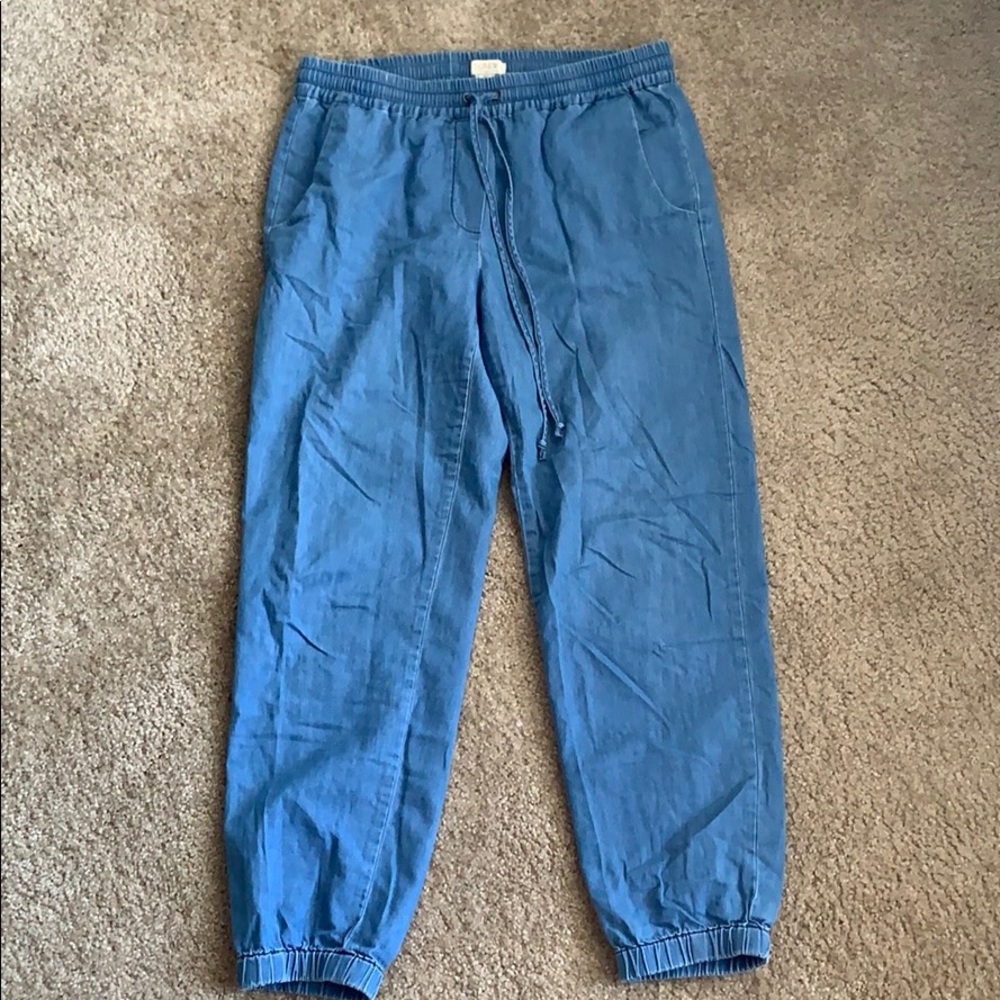 J. Crew Chambray Joggers - XS